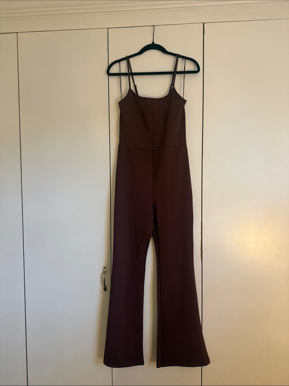 Blue Blush Brown Wide-Leg Jumpsuit